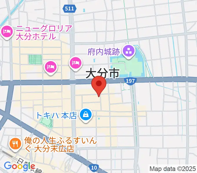 大分club SPOTの地図