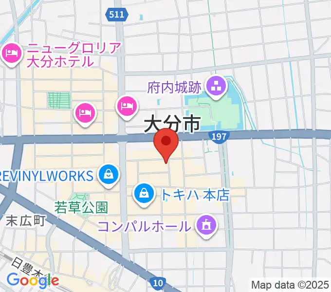 大分club SPOTの地図