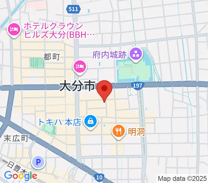 大分club SPOTの地図