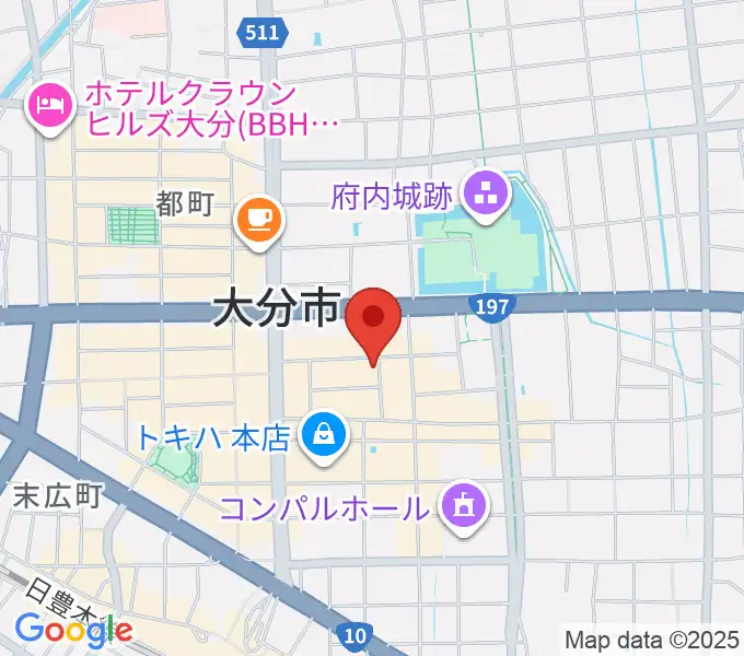 大分club SPOTの地図