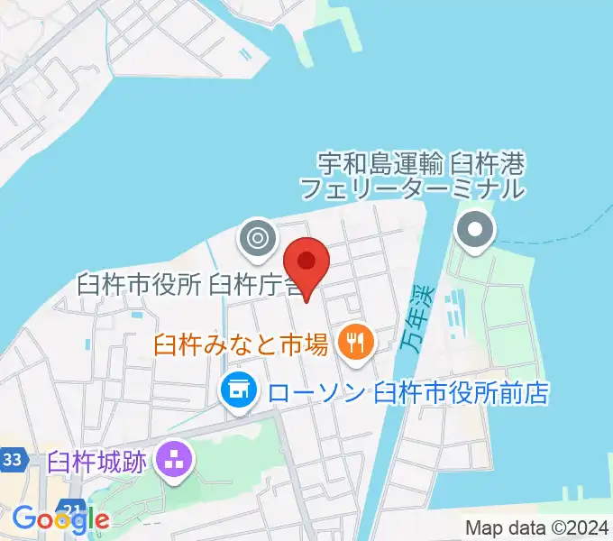 臼杵市民会館の地図