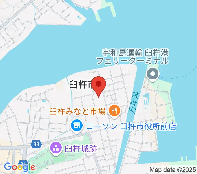 臼杵市民会館の地図