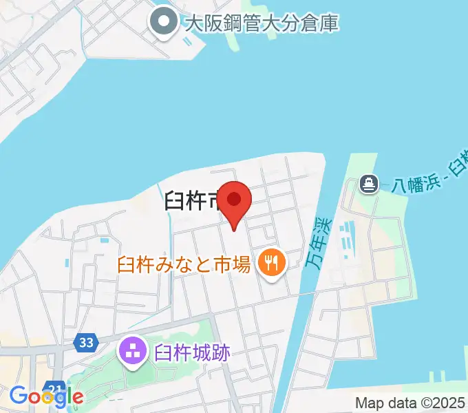 臼杵市民会館の地図
