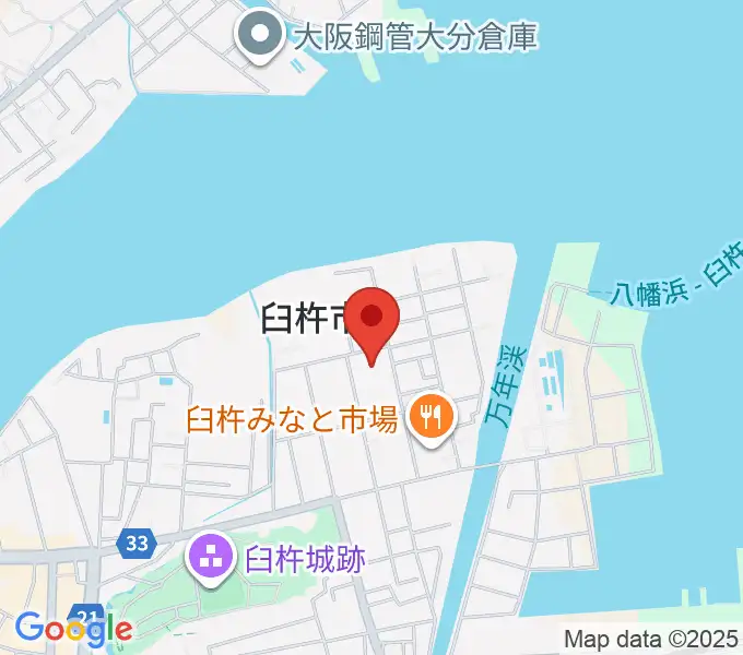 臼杵市民会館の地図