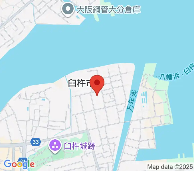 臼杵市民会館の地図