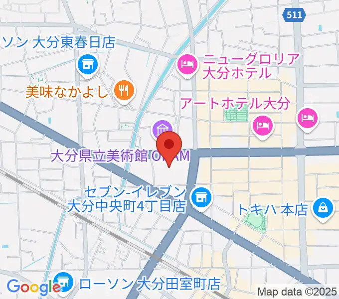 iichiko総合文化センターの地図