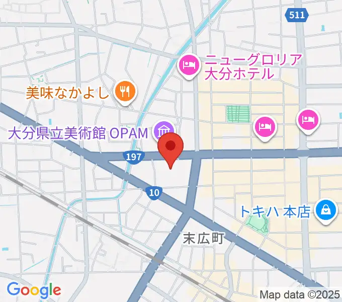 iichiko総合文化センターの地図