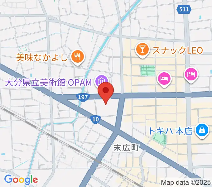 iichiko総合文化センターの地図