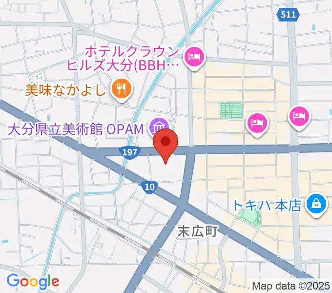 iichiko総合文化センターの地図