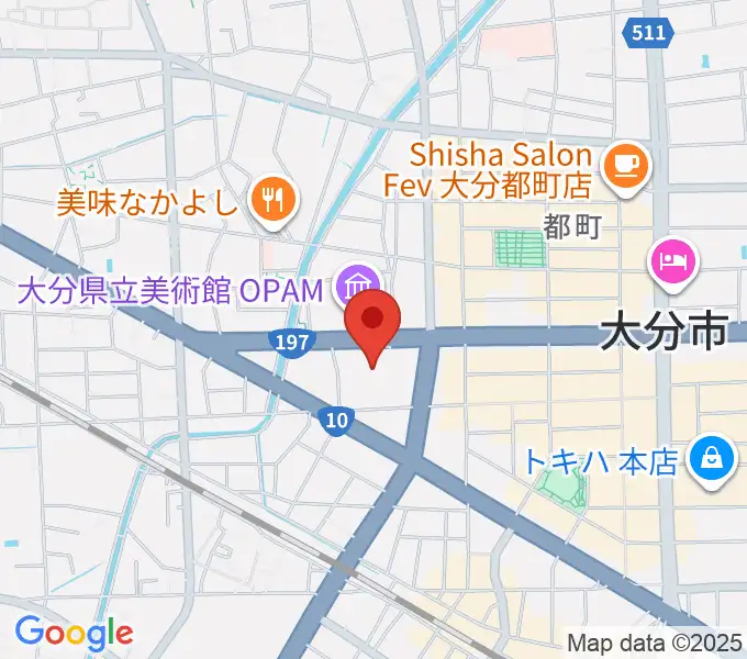 iichiko総合文化センターの地図