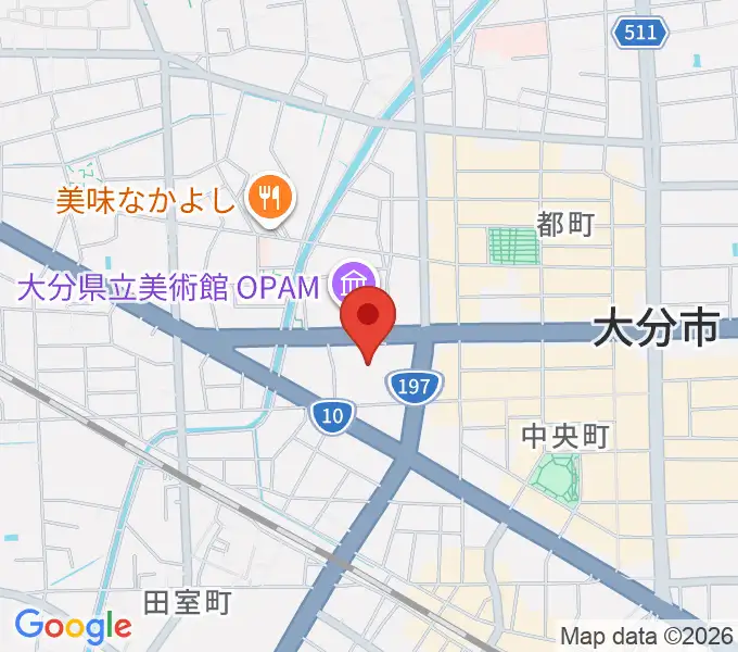 iichiko総合文化センターの地図