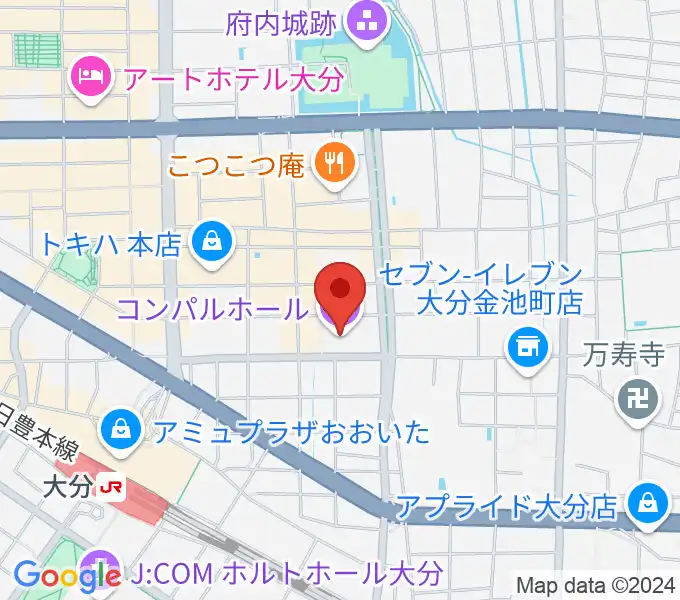 コンパルホールの地図