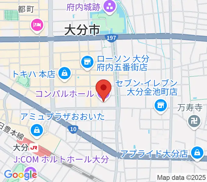 コンパルホールの地図