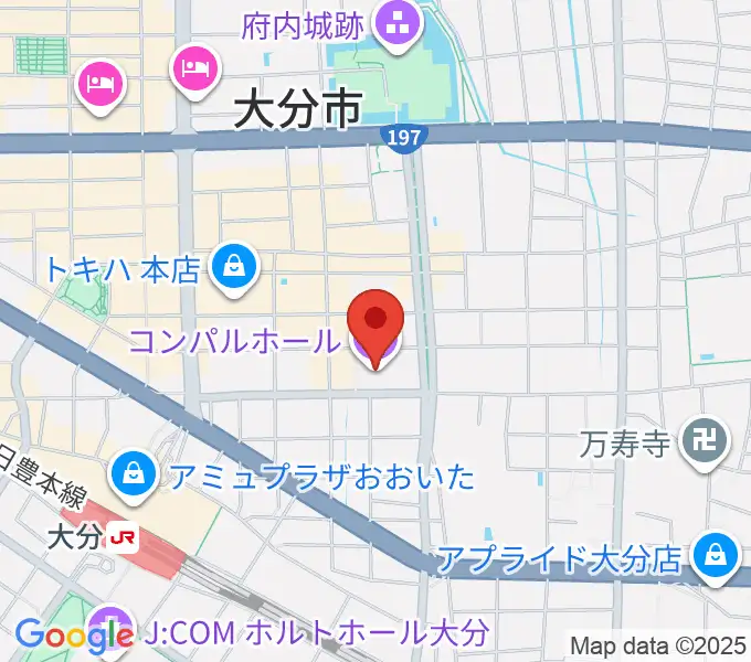 コンパルホールの地図
