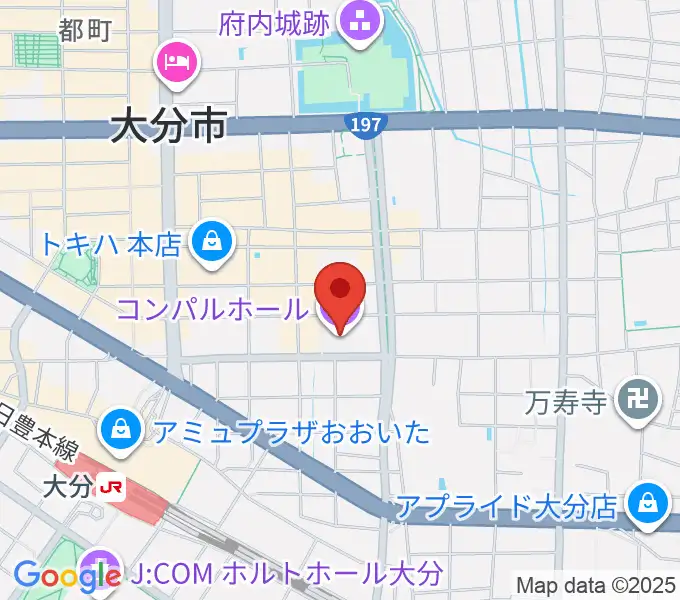 コンパルホールの地図