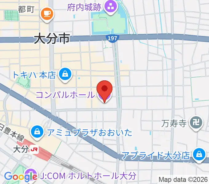 コンパルホールの地図