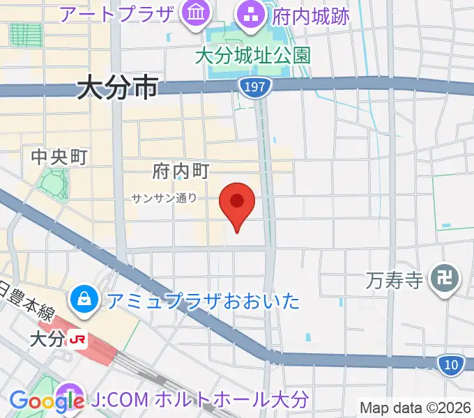コンパルホールの地図