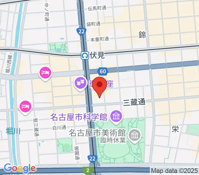 三井住友海上しらかわホールの地図