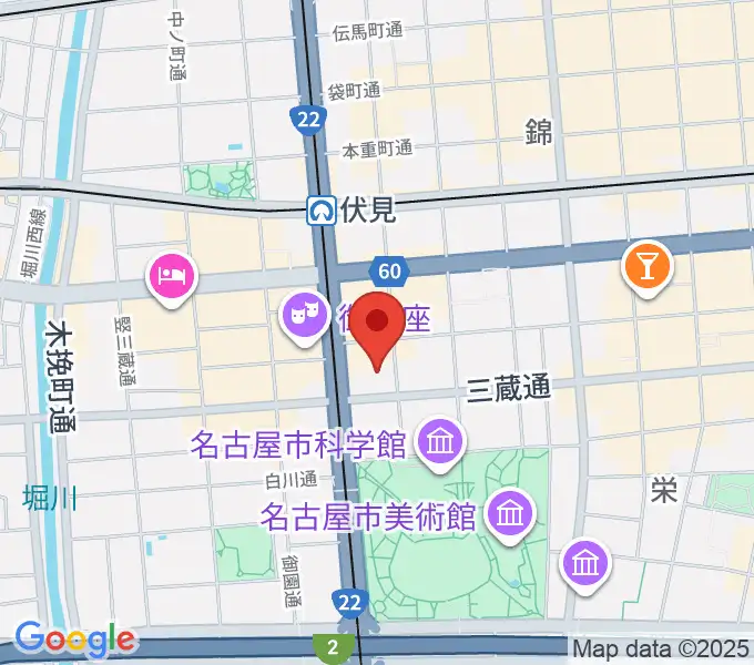 三井住友海上しらかわホールの地図