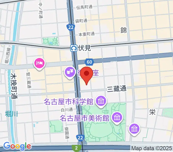 三井住友海上しらかわホールの地図