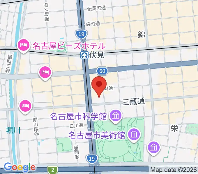 三井住友海上しらかわホールの地図