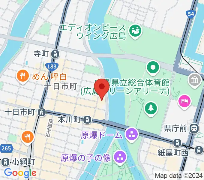 WAKOゲバントホールの地図