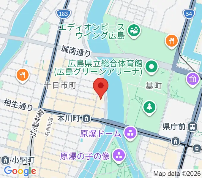 WAKOゲバントホールの地図