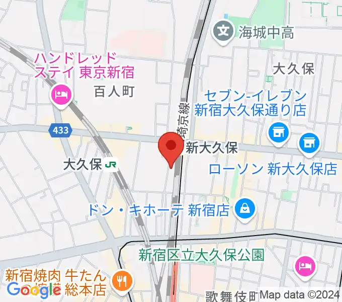 クロサワ楽器 日本総本店の地図