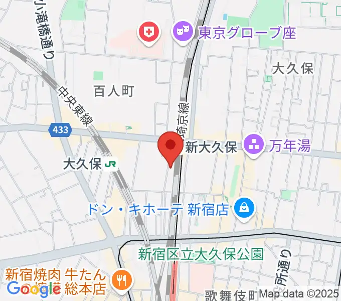 クロサワ楽器 日本総本店の地図
