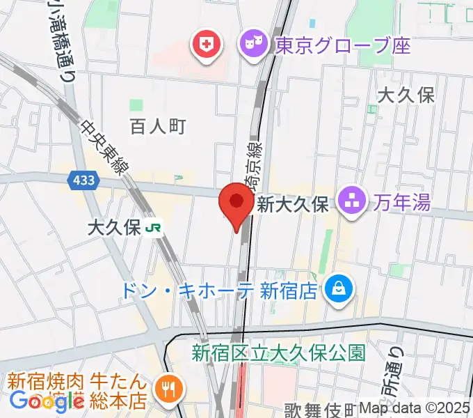 クロサワ楽器 日本総本店の地図