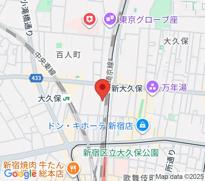 クロサワ楽器 日本総本店の地図