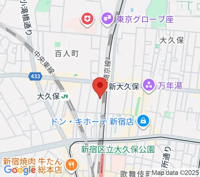 クロサワ楽器 日本総本店の地図