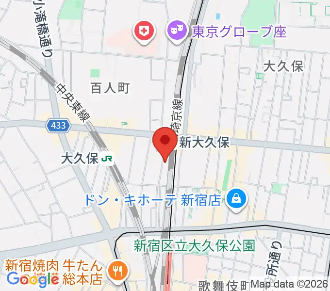 クロサワ楽器 日本総本店の地図