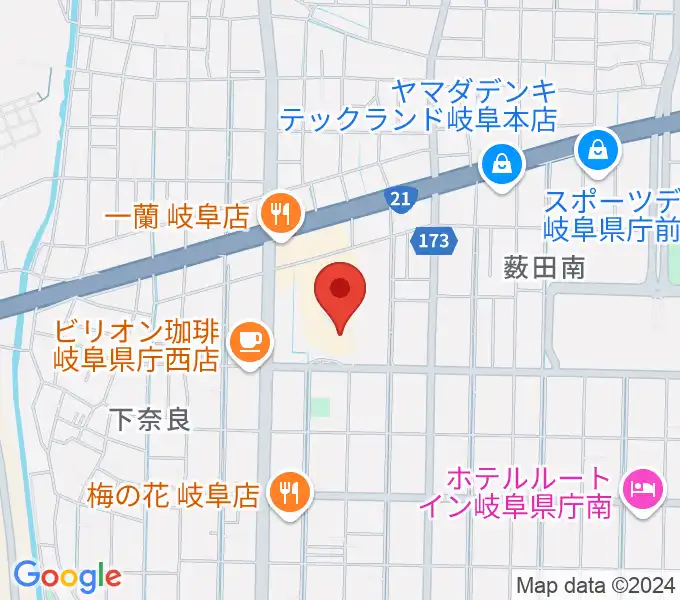 サラマンカホールの地図