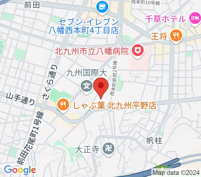 北九州市立響ホールの地図