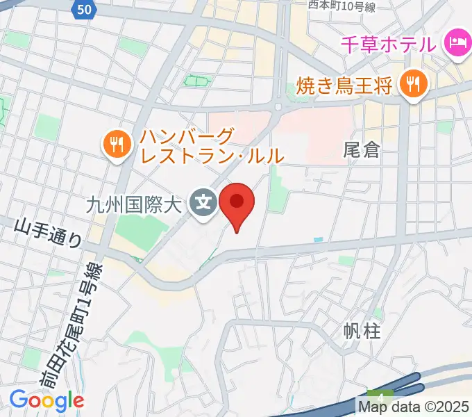 北九州市立響ホールの地図