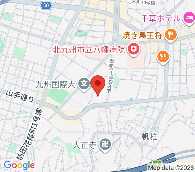 北九州市立響ホールの地図