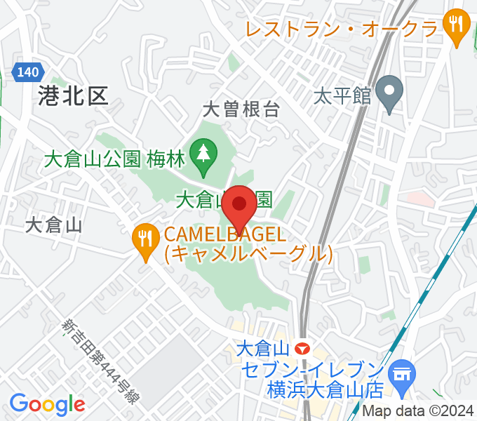 横浜市大倉山記念館の場所