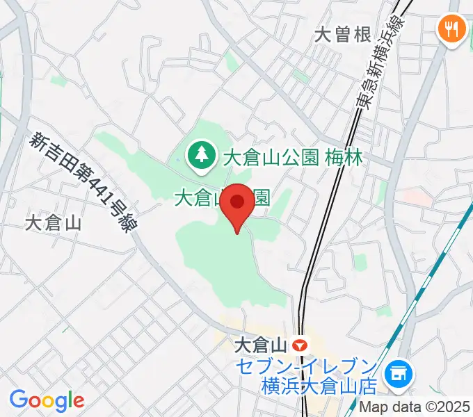 横浜市大倉山記念館の地図
