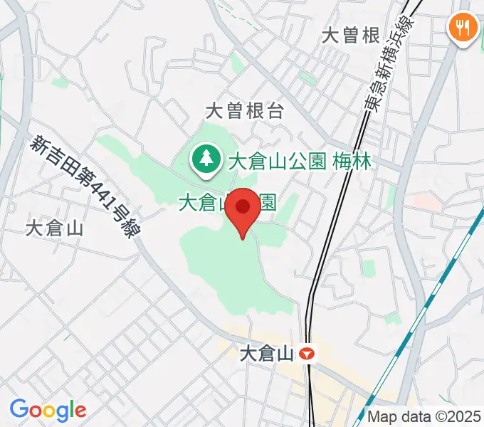 横浜市大倉山記念館の地図