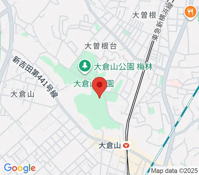横浜市大倉山記念館の地図