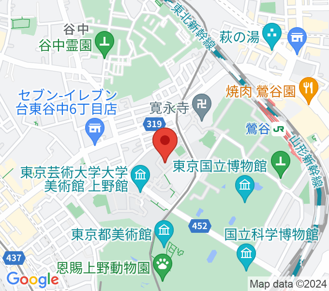 東京藝術大学奏楽堂の場所