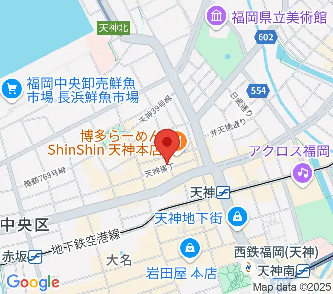 MRTミュージックスタジオの地図