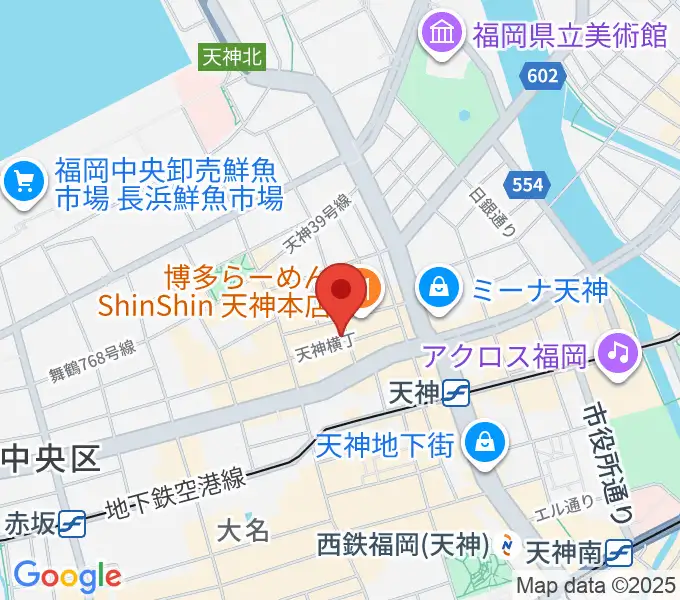 MRTミュージックスタジオの地図