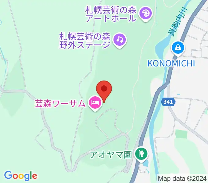 芸森スタジオの地図