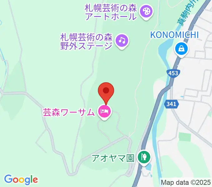 芸森スタジオの地図