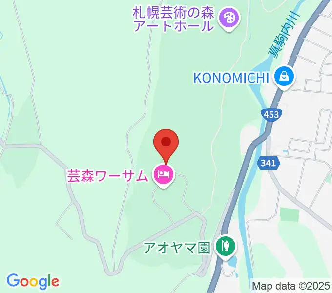 芸森スタジオの地図