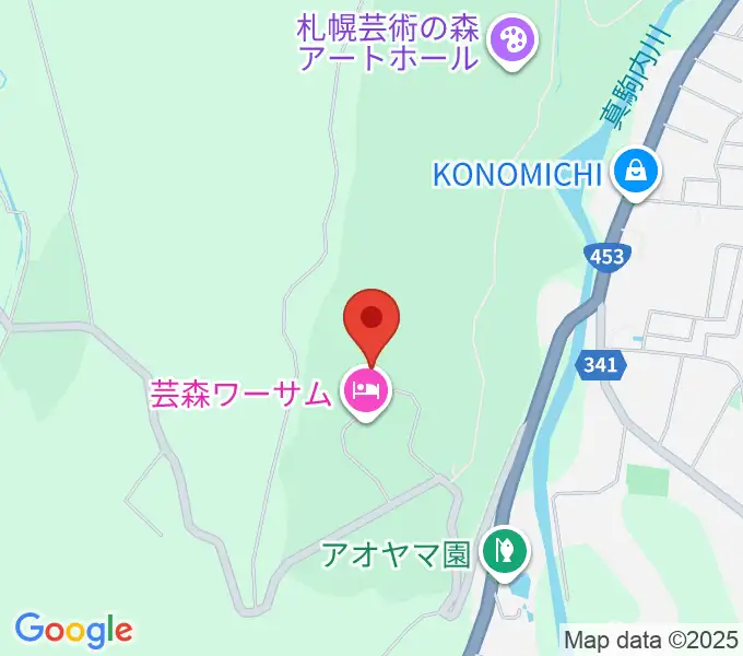 芸森スタジオの地図
