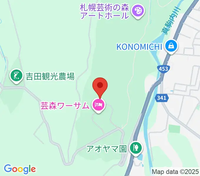 芸森スタジオの地図