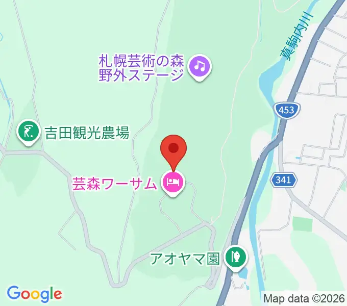 芸森スタジオの地図